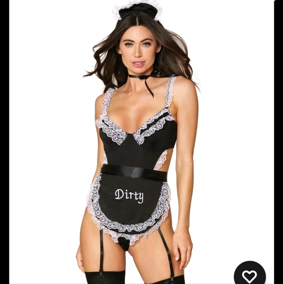 Lot Of 3 Dreamgirl Naughty French Maid Dress Fantasy Halloween Costume Outfit - Picture 5 of 6
